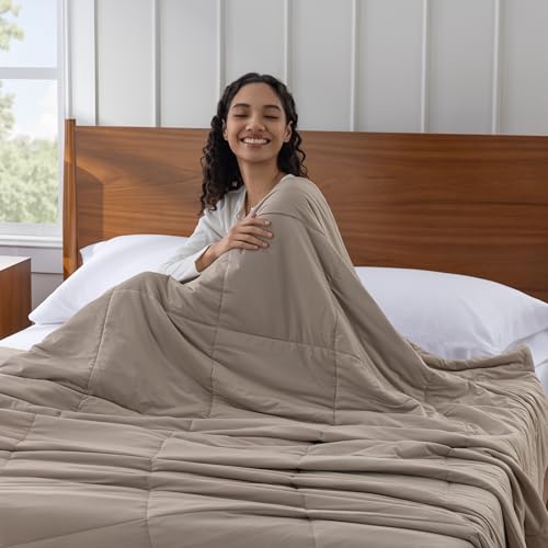 Lightweight Cooling Blanket - Soft Jersey Quilt for Hot Sleepers, 70" x 90"