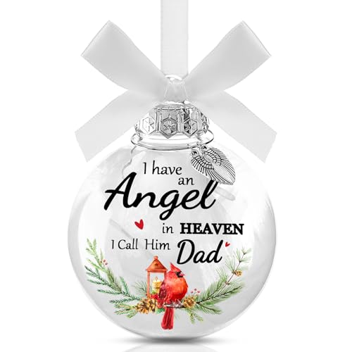 Yinder Dad Memorial Christmas Ornaments - Bereavement Sympathy Gift for Loss of Mom