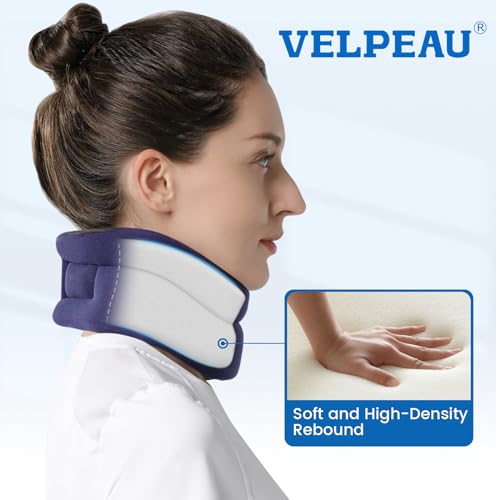 Comfort Cervical Collar for Neck Pain Relief - Soft Neck Brace for Sleeping (Medium: 11.5-14")