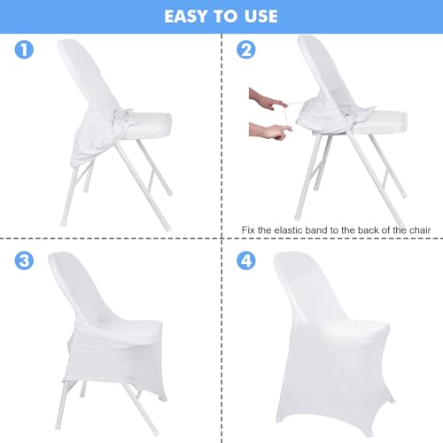 36 Pcs Spandex Folding Chair Covers - Washable & Stretch Fit