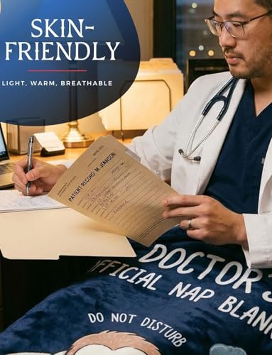 Huglanket Doctor Gifts Flannel Throw Blanket 60x80 Inches - Official Nap Edition