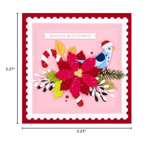 Spellbinders Christmas Bird Poinsettia Die Set S4-1292 – Etched Dies (13 pcs)