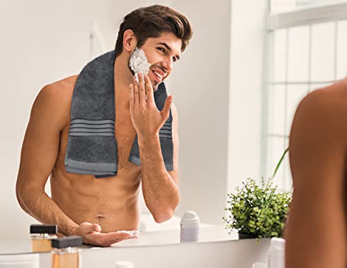 8-Piece Premium Cotton Towel Set - Soft Absorbent Bath and Hand Towels
