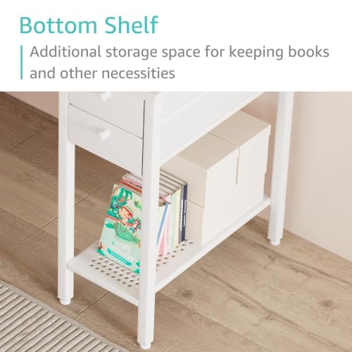 40-Inch Small Computer Desk with Drawers & Shelf - Home Office Writing Table