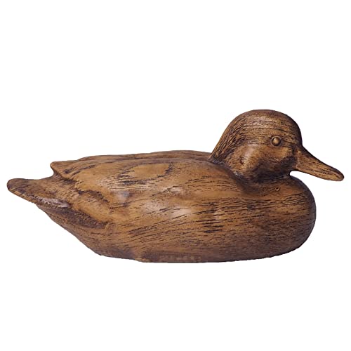 Rustic Duck Statue Resin Animal Figurine for Boho Home Decor