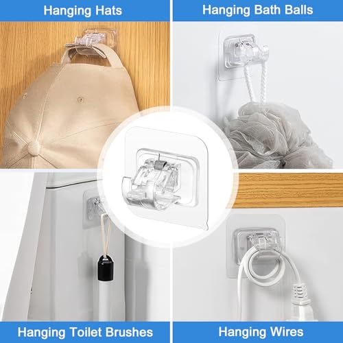 12 Pack Self-Adhesive Curtain Rod Holders, No-Drill Adjustable Hooks
