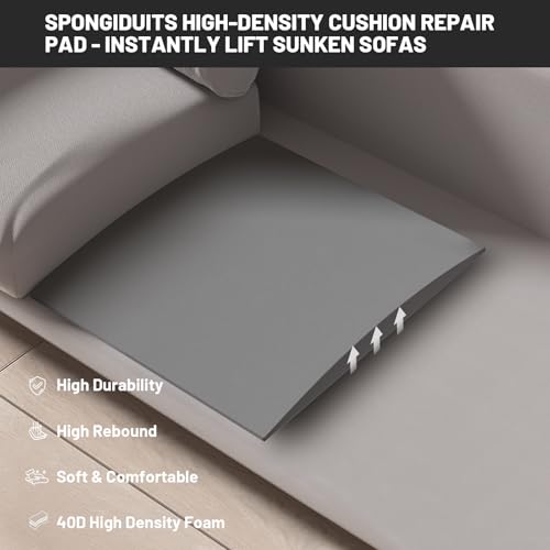 Sagging Couch Cushion Support Foam Inserts - 20x20x2 High Density 40D, Set of 3