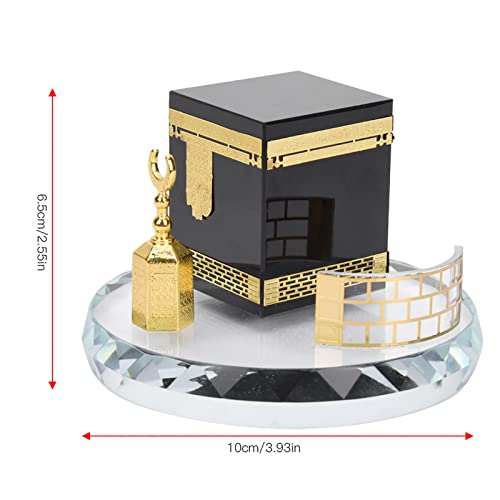 Crystal Kaaba Model Islamic Architecture Figurine for Home and Car Decor