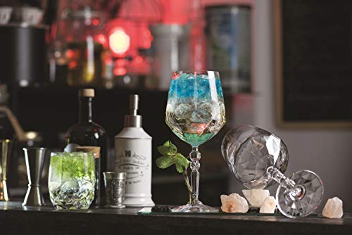 Set of 6 European Crystal Brandy Glasses - Stemless Snifter for Whiskey & Spirits