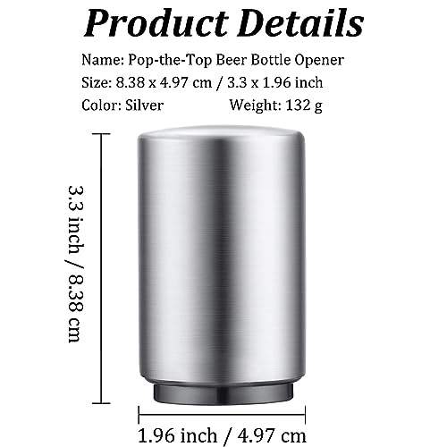 Swaytail Silver Automatic Beer Bottle Opener - Portable Stainless Steel Quick-Open Tool