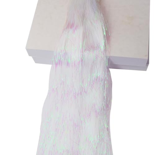 2000 Strands Iridescent Tinsel Icicles - 19.8 Inch Christmas Decorations