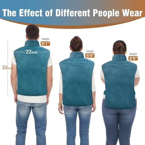 Weighted Electric Heating Pad for Neck, Shoulders and Back - 22"x33"