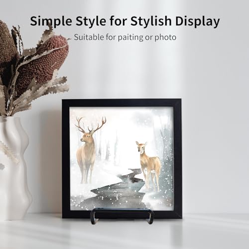 6-Inch Metal Plate Stands for Display – Set of 3 Decorative Iron Easels