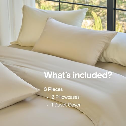 Cooling Bamboo Viscose Duvet Cover Set - Soft 3-Piece King/Cal King Bedding