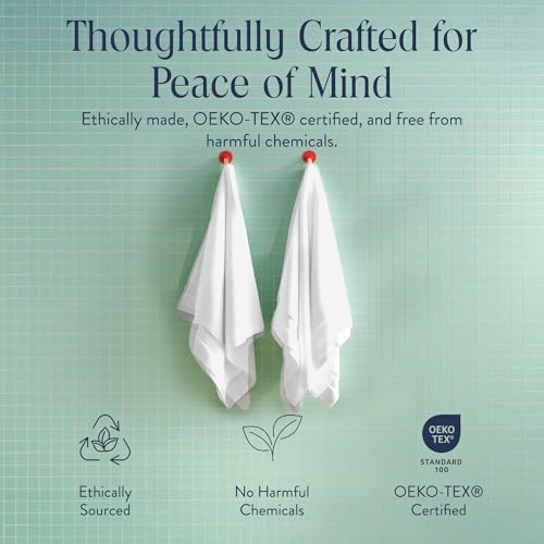 Luxury Turkish Cotton Bath Towel Set - 770 GSM Absorbent Towels (2 Pack)