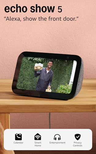Amazon Echo Show 5 Smart Display with Alexa and Clearer Sound Charcoal