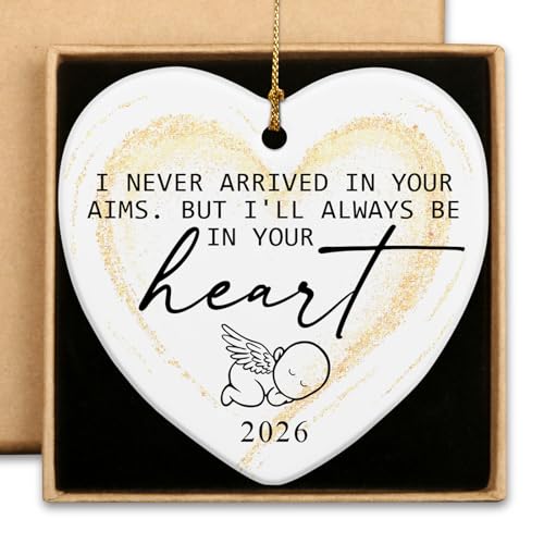 Miscarriage Memorial Ornament Angel Baby Christmas Keepsake 'I'll Always Be' in Your Heart