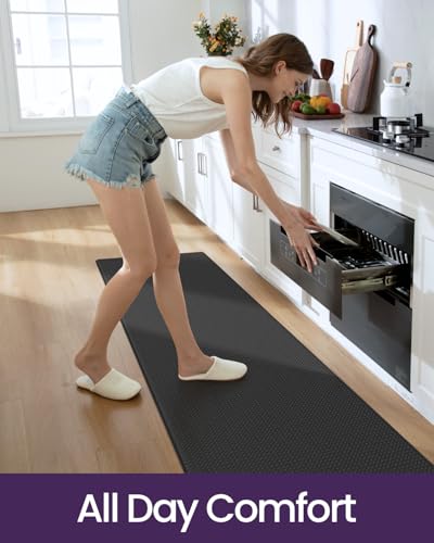 Anti-Fatigue Kitchen Floor Mat, 17x59 Inch Cushioned Standing Runner Rug