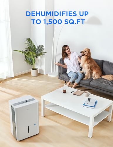 Smart 22 Pint Dehumidifier for Basement Wi-Fi Enabled Energy Star