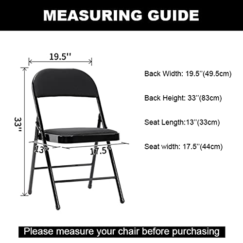 Stretch Spandex Chair Covers - 25 Pack Removable Washable Protector for Events
