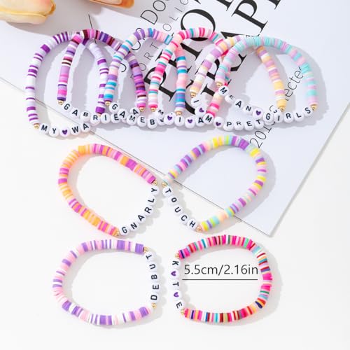 FMSAO 10-Pack Korea-Inspired Beaded Bracelets for Women, Fashion Jewelry