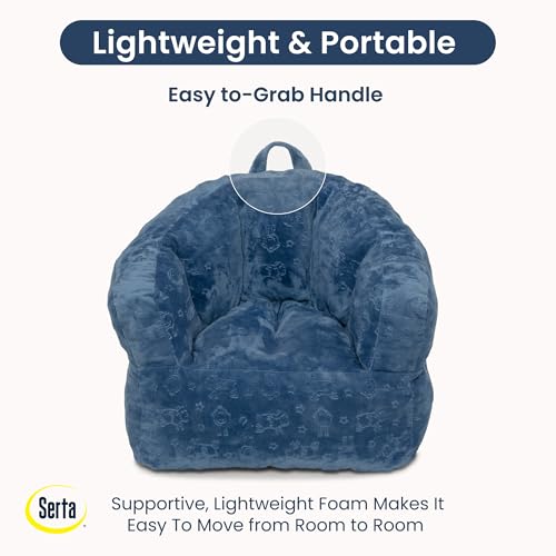 Plush Barrel Toddler Chair - Soft Foam Kids Seat for Reading and Playroom