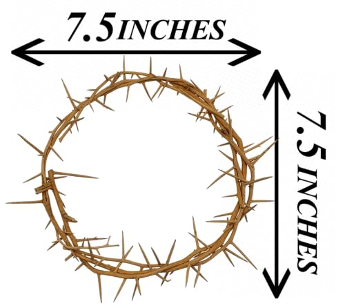 Authentic Lifesize Real Crown of Thorns - Handcrafted Biblical Wreath Decor