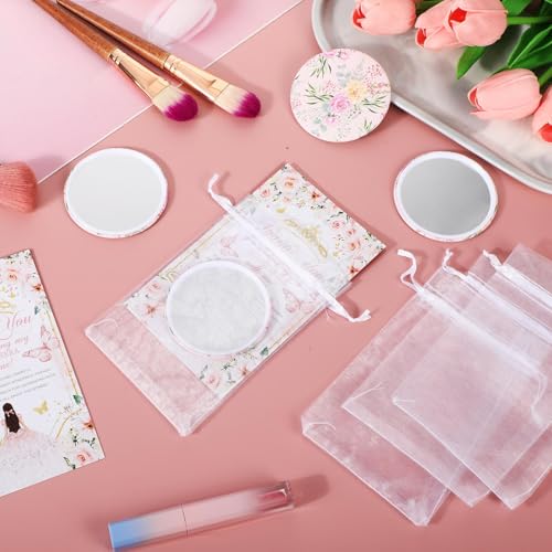 30-Piece Quinceanera Party Favors Set with Pocket Mirrors and Gift Bags