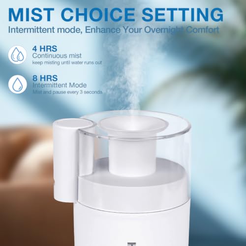Mini Cool Mist USB Humidifier 180ml Portable Quiet Desktop White