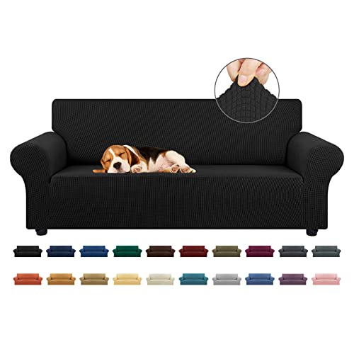 Stretch Jacquard Sofa Slipcover for 3 Cushion Couch (78"-94") - Pet Friendly