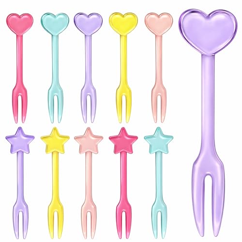 30 Kids Fruit Picks Reusable Bento Box Food Forks for Lunch