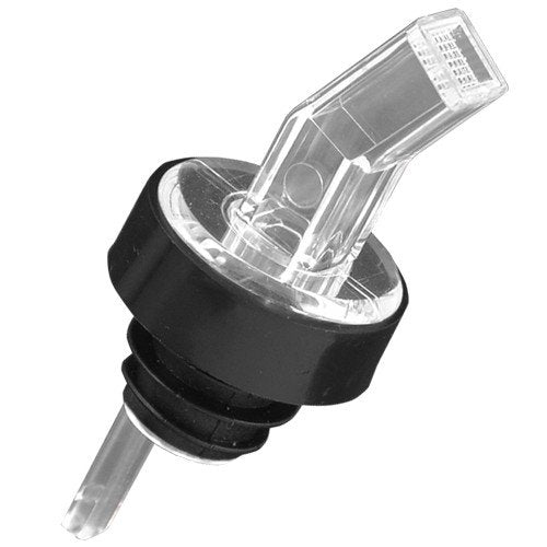 24 Pack Clear Plastic Liquor Bottle Pourer with Screen for Accurate Pours
