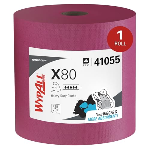 Heavy Duty Shop Towels Jumbo Roll - 455 Reusable Cleaning Cloths