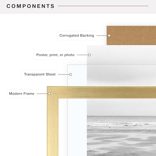 20x30 Brass Poster Frame - Wall Hanging Picture Frame for Art & Photos