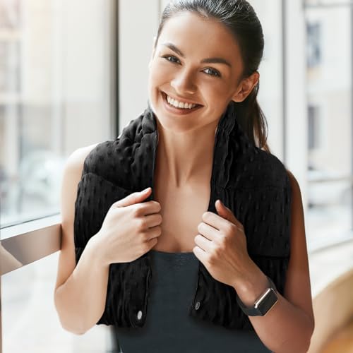 4 lb Weighted Neck Wrap - Sensory Shoulder Pad for Relaxation, 32 x 8 Inch