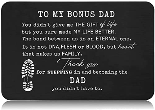 FYSIA You Didn't Give Me the Gift of Life Wallet Card for Stepdad - Father’s Day Gift (Variation 9-You Didn't Give Me the Gift of)