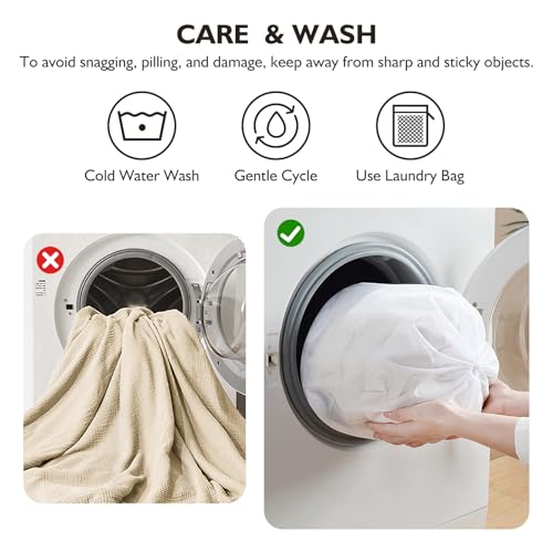 Soft Cotton King Blanket - Lightweight Muslin Gauze 108"x90"