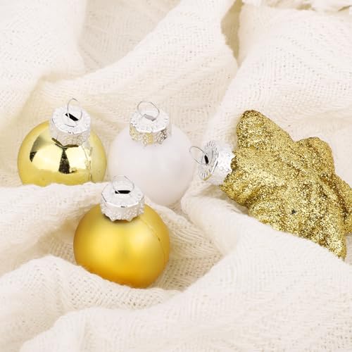 100pcs Christmas Ornament Caps 0.87in Silver for Hanging Decorations