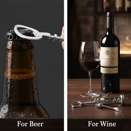 Premium Wine Opener Gift Set with Corkscrew Pourer & Bottle Stopper