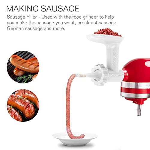 Fruit and Vegetable Strainer and Meat Grinder Attachment Set for Stand Mixers