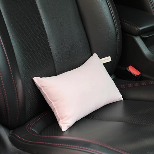 Mini Microfiber Pillows - Set of 2, 7" x 11", Dark Grey for Travel & Support