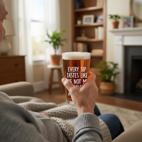 Funny Retirement Beer Glass 2026 - 16oz Retirement Gift for Men