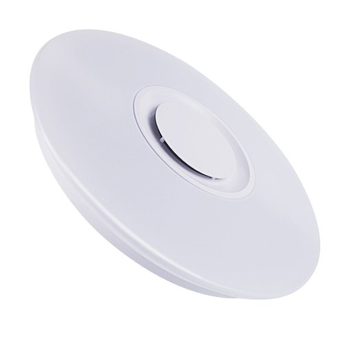 HOREVO Premium Ceiling Lights with Bluetooth Speaker 19.7-inch 36W, Dimmable 95-265V Modern Smart Home Party Light, Brightness and Music via Phone APP (Remote Includes)