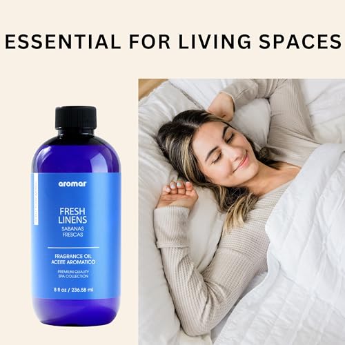 Fresh Linens Fragrance Oil 8oz - Long-Lasting Scent for Diffusers