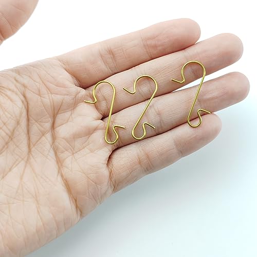 Christmas Ornament Hooks Pack 300 Pcs Gold Hangers for Holiday Decorations