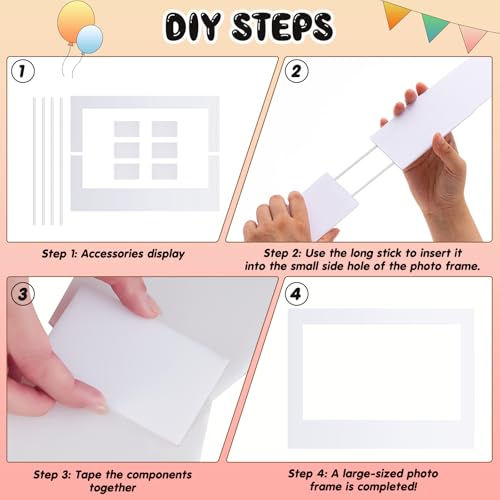 32 x 24 Inch DIY Photo Booth Frame Prop for Party Decorations
