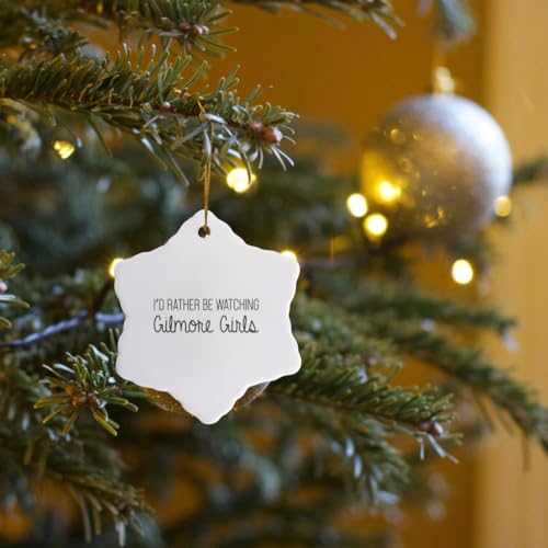 3-Inch Gilmore Girls Snowflake Ornament - Porcelain Holiday Decoration