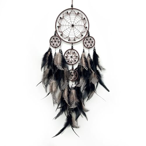 Large Handmade Boho Dream Catcher with Turquoise Wall Hanging Decor