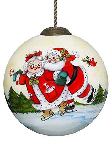 Christmas Is Better Together Ornament - 3 inch Hand-Painted Glass