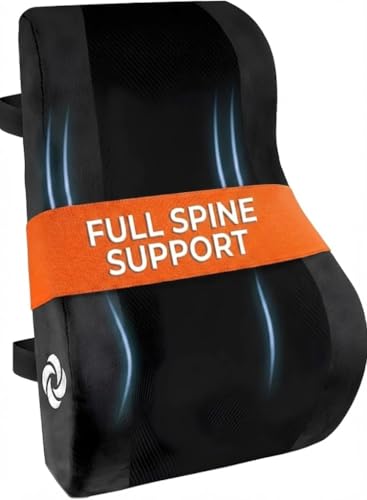 Ergonomic Lumbar Support Pillow with Cooling for Office & Car